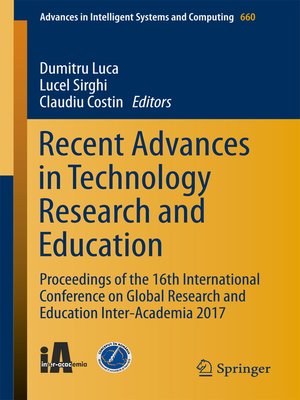 cover image of Recent Advances in Technology Research and Education
